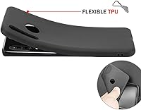 Vista 2 de Funda para Tecno Camon 18 Premier, funda protectora suave y delgada negra flexible de TPU protección contra golpes para Tecno Camon 18 Premier