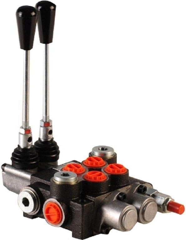 2 Spool Hydraulic Directional Control Valve 11gpm, Double Acting Cylinder Spool