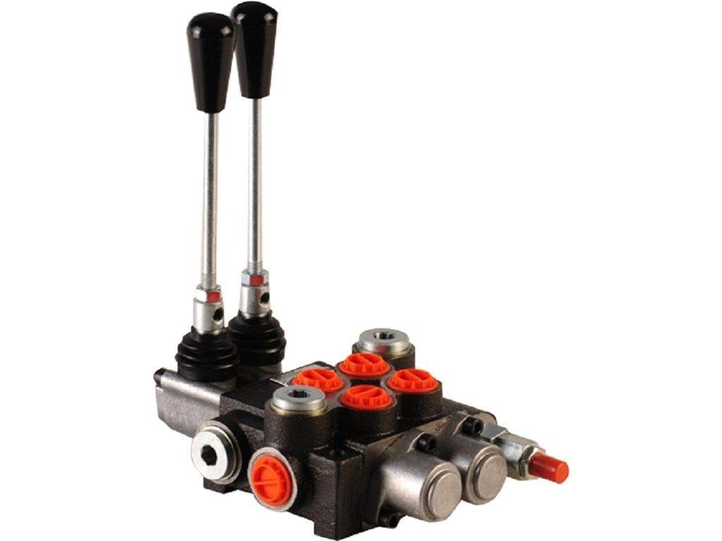 2 Spool Hydraulic Directional Control Valve 11gpm, Double Acting Cylinder Spool