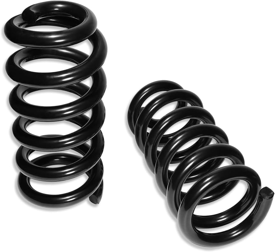 DEMOTOR PERFORMANCEBlack 1" Drop Front Coil Springs For Chevy GMC Truck C10 1963-1972 2Pcs