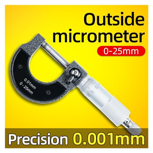 Outil micrométrique 0-25mm et jauge de précision métrique 0.001mm