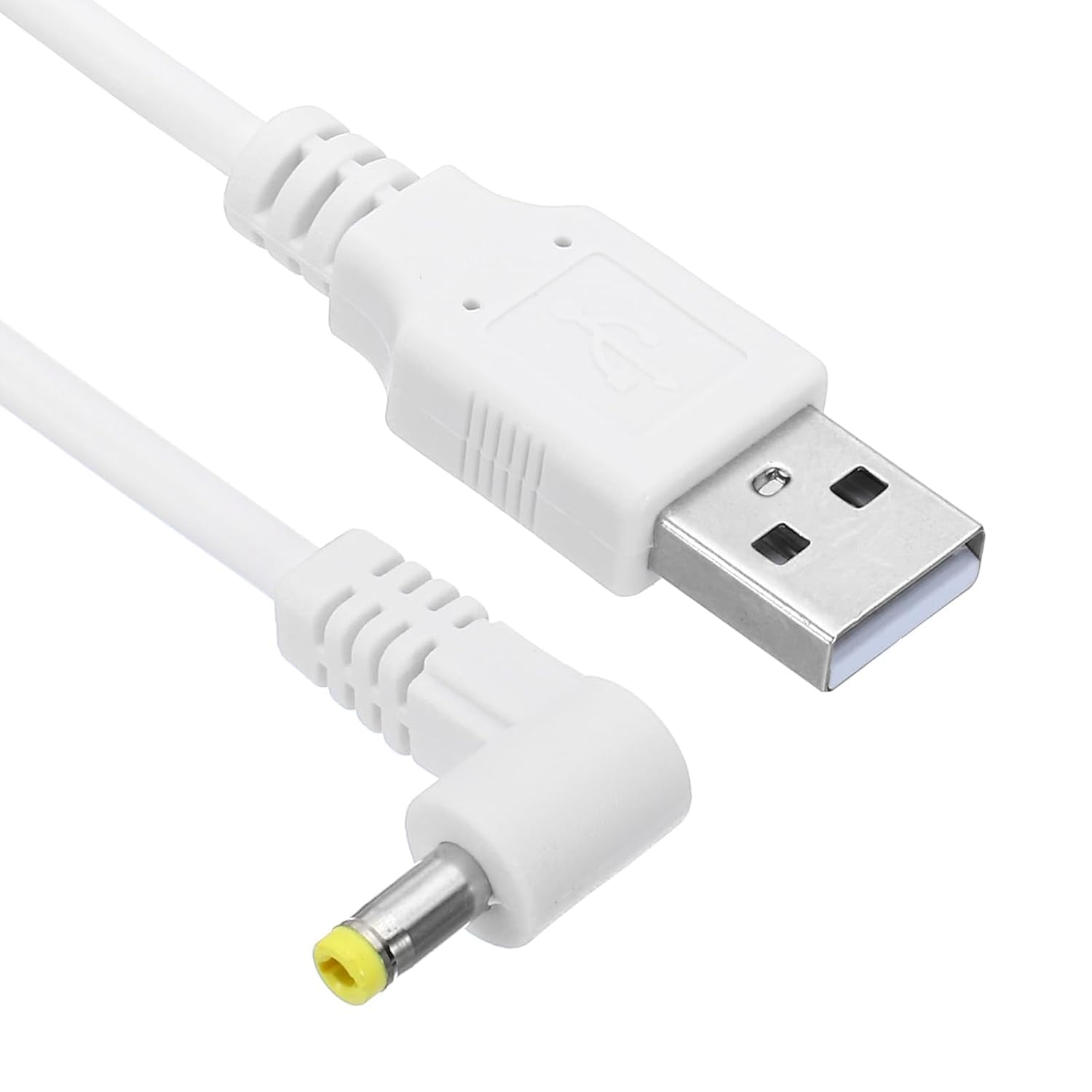 YFFSFDC PSP用 充電器 USB to DC4.0/1.7mm 充電ケーブル PSP-1000 PSP-2000 PSP-3000対応 断線防止 高耐久 パナソニックのポータブルナビ・ゴリラ、ビデオカメラ、ラジオなどに用 1m L型 電源コード (ホワイト)