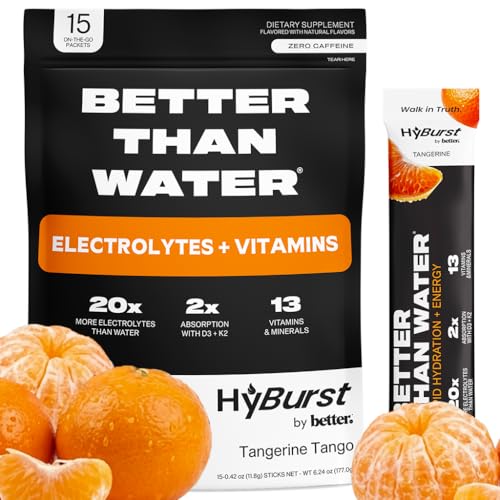 Hyburst Better Than Electrolyte & Vitamin Supplement Powder, Drink Mix