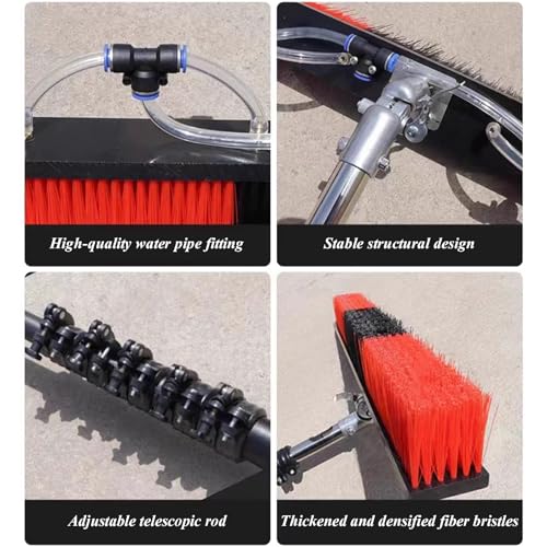 Perche alimentation eau et brosse rotative panneau solaire pour toiture - 3