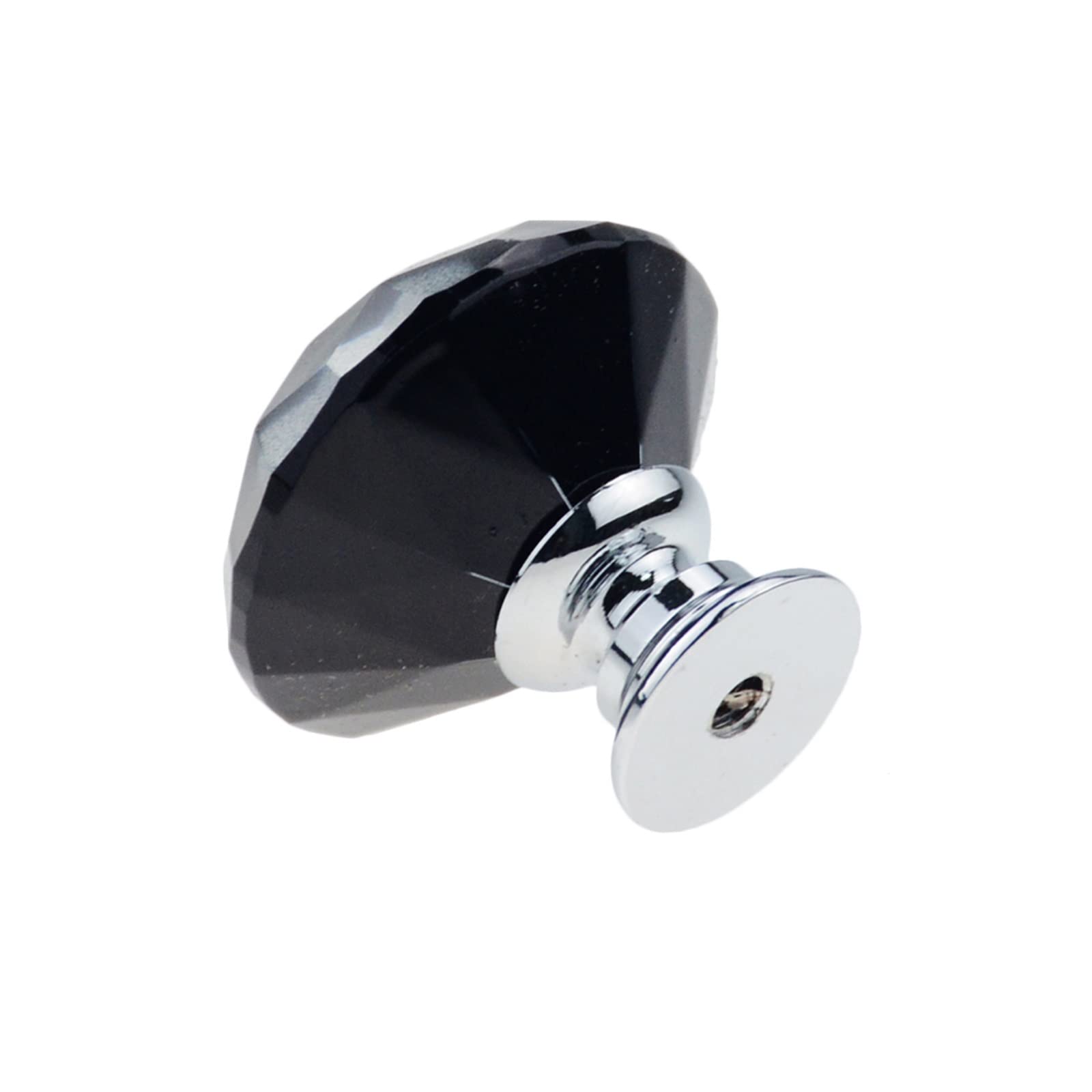 3 Pz/lotto Manopole Del Cassetto 30x30mm Maniglia di Cristallo Maniglia Della Porta Dell'armadio Manopola Maniglia Dell'armadio Tira Vermiculite Nero