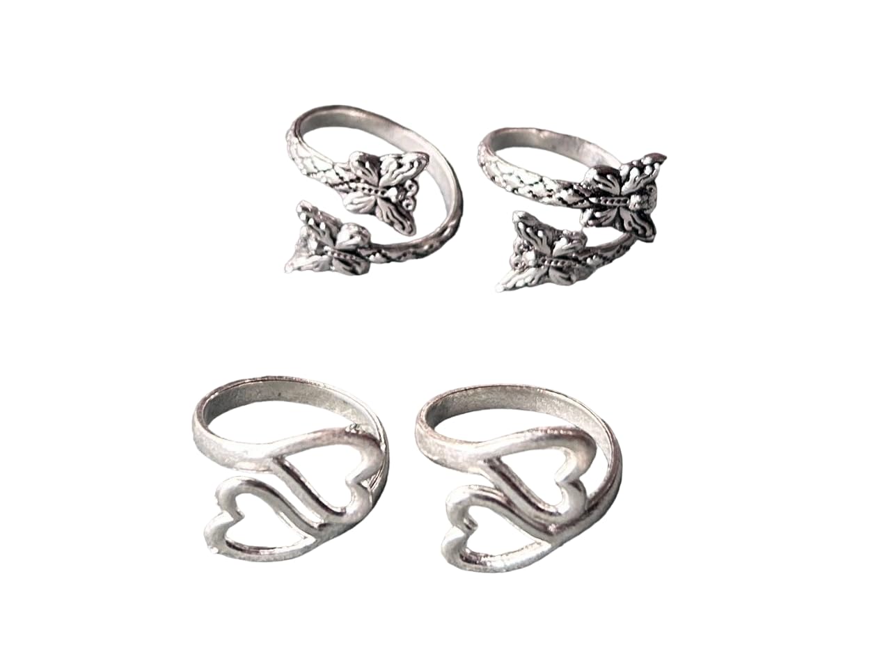 Women & Girls Metal Plated Fancy Toe Ring Adjustable Bichiya/Leg Finger Ring-Combo-2 (A_C_P_110734_Multi)-image-27