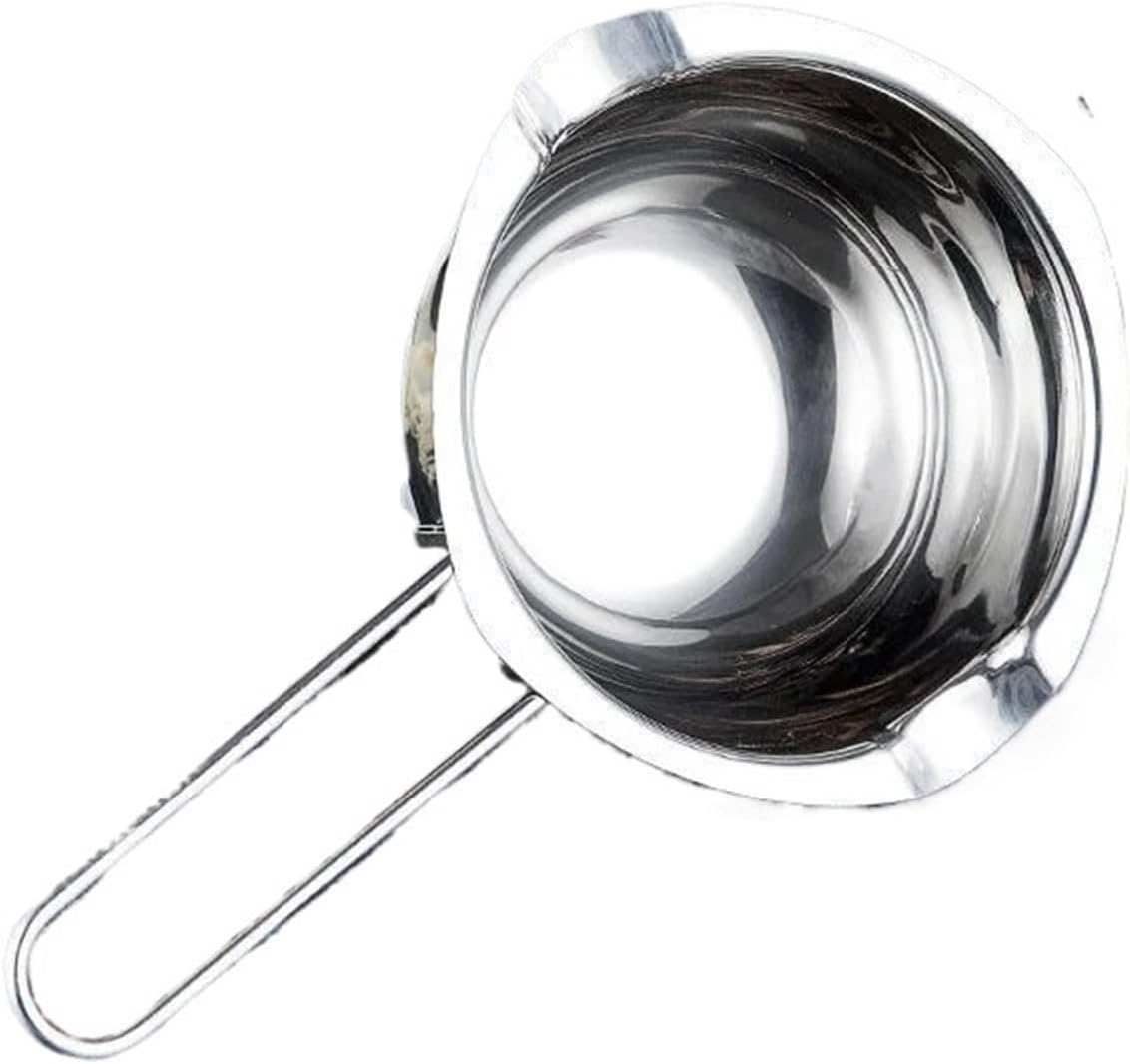 Stainless Steel Double Boiler Pot Melting Bowl Bakeware Wax Candle Candy Melts Chocolate Double Boiler Stainless Steel Warmer Melting Bowl(600ml)