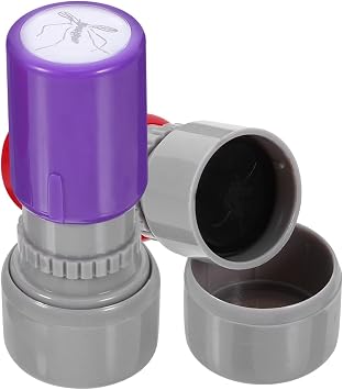 Cabilock 2pcs Novelty Mosquit-o Stamps Prank Self Inking Stamps Funny Trick Joke Toys Insect Print Ink for Party Presents for Boyfriend Dad Uncle