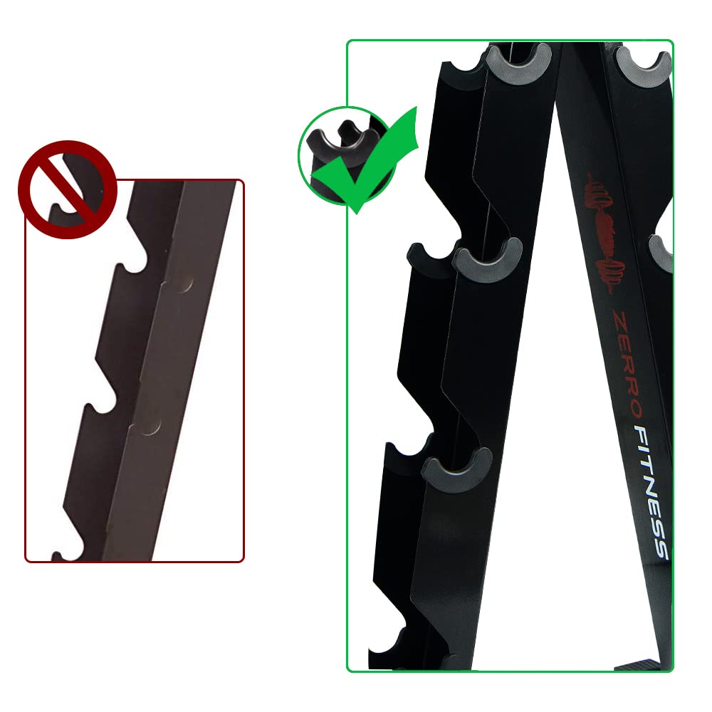 ZERRO Support d'haltères Professionnel Rack de Rangement pour haltères Max300kg…