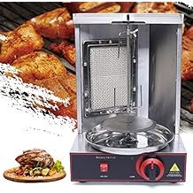 Shawarma Machine, Rotating LPG Gas Doner Kebab Machine Vertical Shawarma Machine Vertical Rotisserie for Chicken Roast,Turkey Roast,Tacos, Roast, Beefer for Restaurant Dinner Home Kitchen
