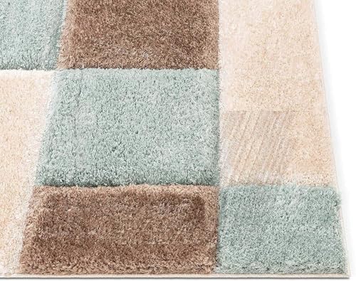 Image of Shaggy Carpet for Home 9X12 FEET Ultra-Soft, Thick, and Stylish Shag Texture Ideal for Living Room, Bedroom, or Office - Easy to Clean and Perfect - Gray Ivory,