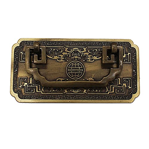 Tirador de anillo para cajón de cómoda y puertas de armario en bronce tradicional 2