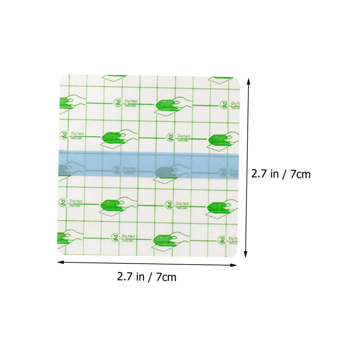 HONMEET 100Pcs Adhesive Makeup Hand Palettes Mixing Trays for Easy Cosmetic Application for Lipstick Eye Shadow and Foundation Mixing Professional Makeup Tool