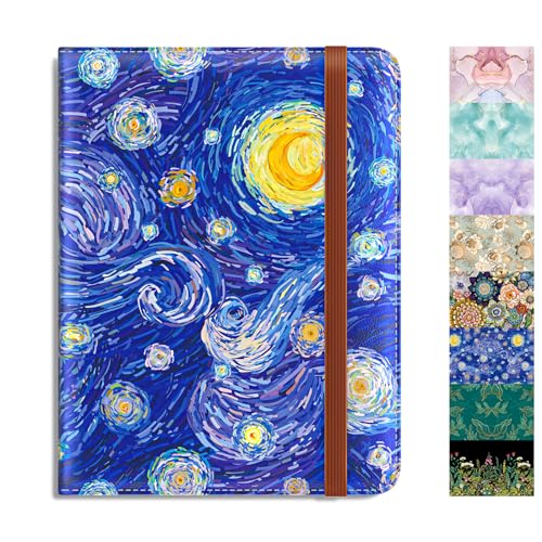 Rimilak Passport Holder,RFID Blocking Passport Cover, Starry Sky