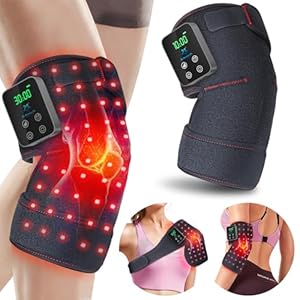Red Light Therapy for Knee, Astarexin 72 LED Knee Wrap 3000mAh Rechargeable, Cordless Infrared Light Therapy Knee Brace Therapy Pad for Knee Shoulder Elbow Joint Relief, FSA or HSA Eligible