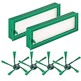 kobold vr200 filter kaufen [4 Seitenbürsten für VR200]: Einzigartig gestaltete Bürsten können mit verschiedenen Bodenoberflächen umgehen und entfernen alles von kleinem Staub bis hin zu großen Ablagerungen. Die Seitenbürsten können aufgrund des großen Abstandes gebogen oder gewellt sein. Tauchen Sie die Bürste einfach in 75 ℃ Wasser, sie wird gerade und wieder gebrauchsfertig sein.