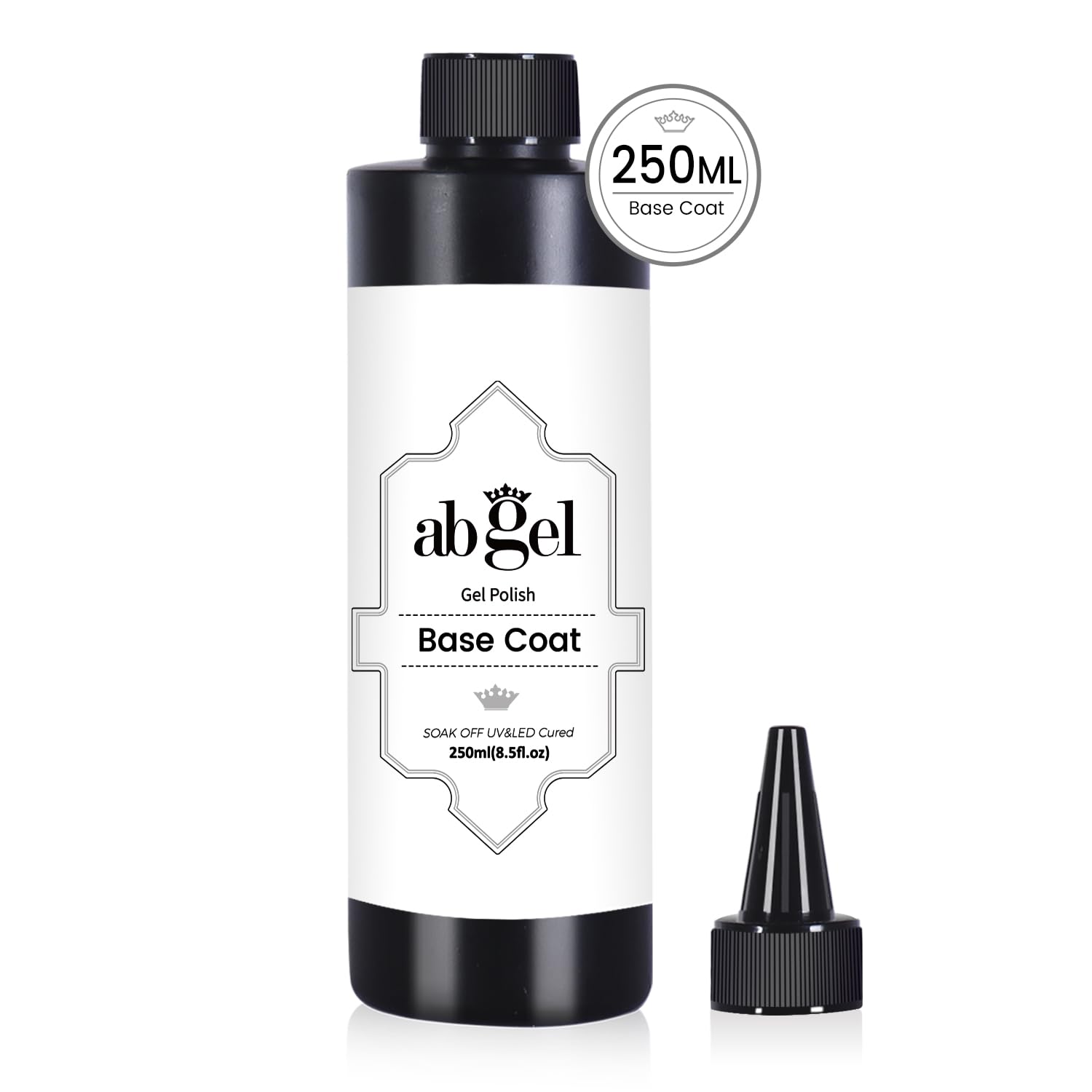 ab gel Gel Base Coat 250ml for Gel Nail Polish Soak Off