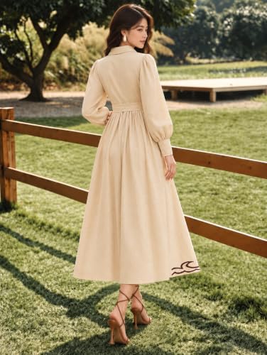 Image of SMOWKLY Cotton Blend Women's Casual Dress Mid-Length Maxi Dress for Woman ||Stylish Frocks for Women ||One Piece Dress for Women || Long Midi Dress for Woman || Party & Beach Wear