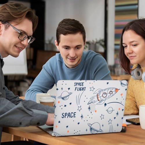 Protector MacBook Air 13 para viajar diseño espacio con funda teclado A2179 A1932 6