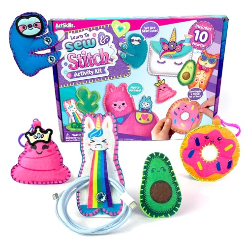 ArtSkills Sewing Kit for Kids 8-12 Beginner Sewing Kit with