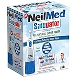 NeilMed Sinugator Cordless Pulsating Nasal Wash with 30 Premixed Packets