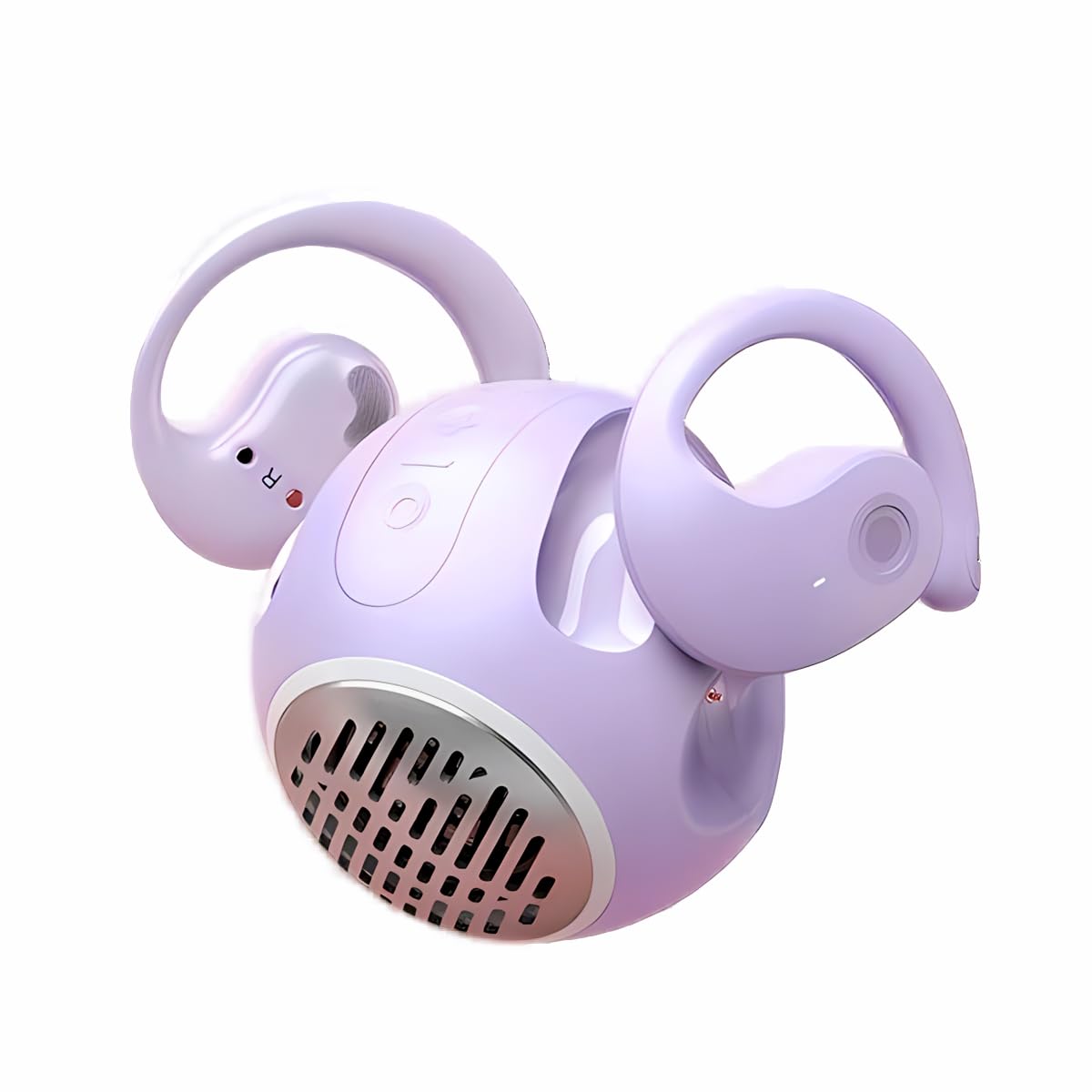 Wireless Open Ear Bluetooth Headphones, 2 in 1 open ear earbuds with Mini Portable Bluetooth Speaker,OWS Hanging Earphones, Air Conduction Over Ear Earbuds Out of Ear (2 in 1 With Speaker, Purple)