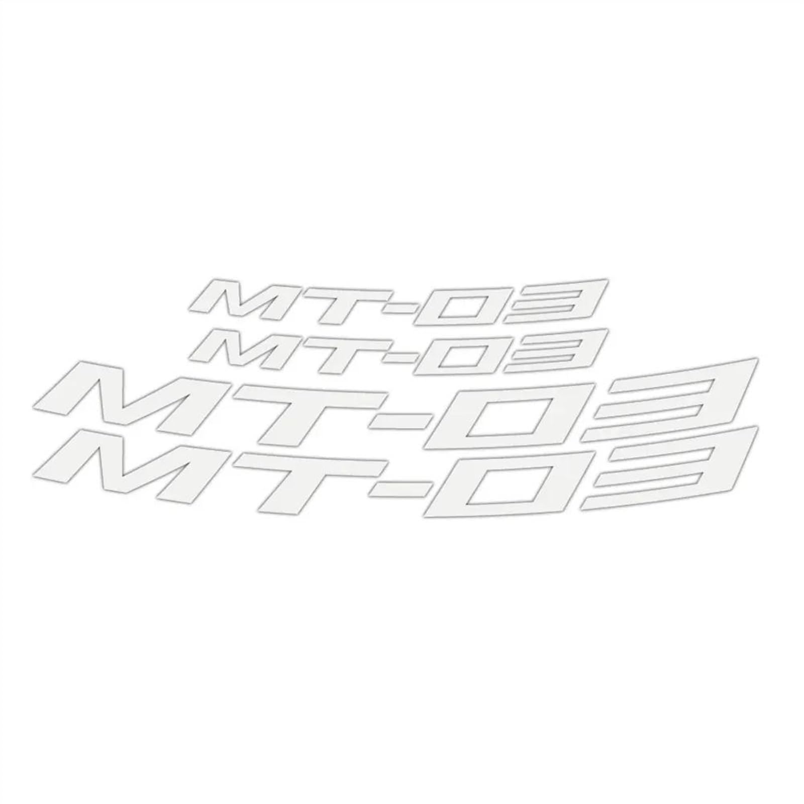 Stickers Motorcycle Accessories Wheel Stickers Reflective Rim Motorbike Waterproof Decals for Yamaha MT03 MT-03 Mt03(Style 4)
