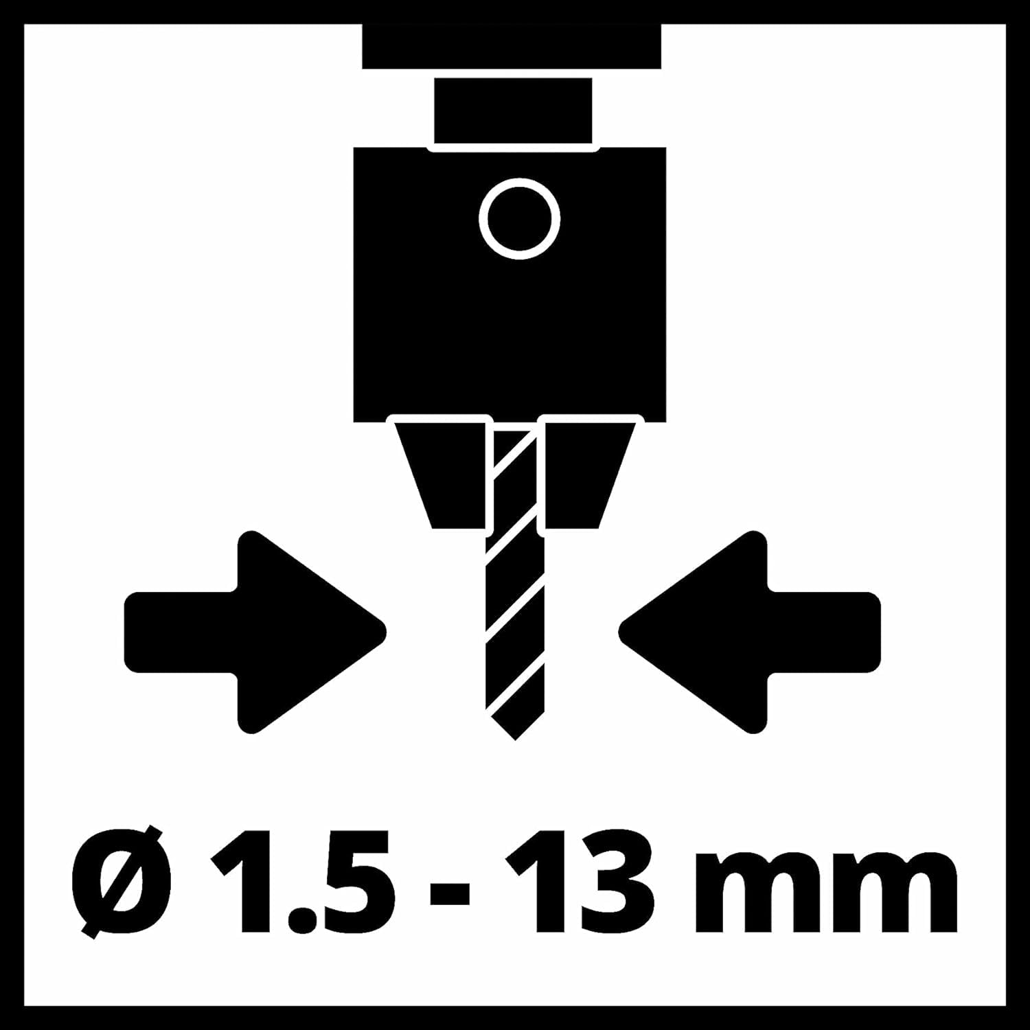 Einhell taladradora de columna TC-BD 450 (450 W, hasta 2650 rpm, 5 niveles, prof. máx. 50 mm, indicador prof., tope prof. ajustable, mesa de taladrado basculante/giratoria y regulable en altura)