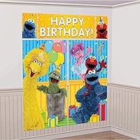 Algopix Similar Product 7 - amscan Sesame Street Elmo Scene Setters