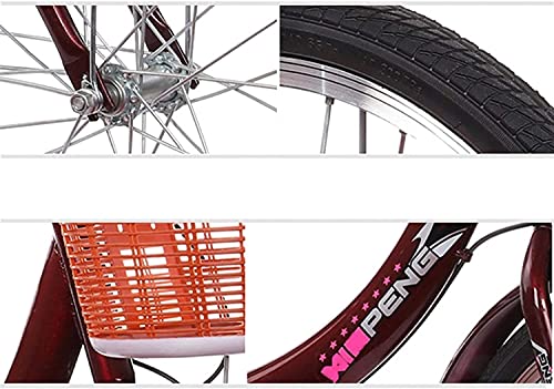 Triciclo Paseo para Adultos 20" Vino Rojo miniatura 7