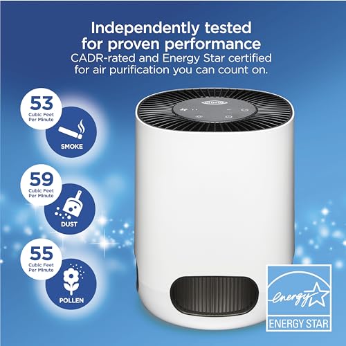 Clorox Small Room Air Purifiers for Bedroom Home, True HEPA Filter - image 8