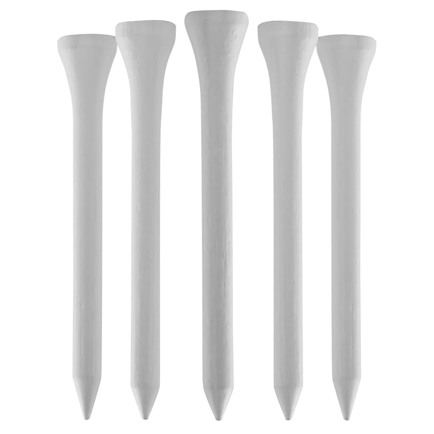 Th Golf Unisex White Bamboo Golf Tees 70Mm | Pack Of 50 & 100 | Multiple Colour Options | Premium Eco Friendly Sustainable Durable Bamboo Golf Tees (Pack Of 50, )