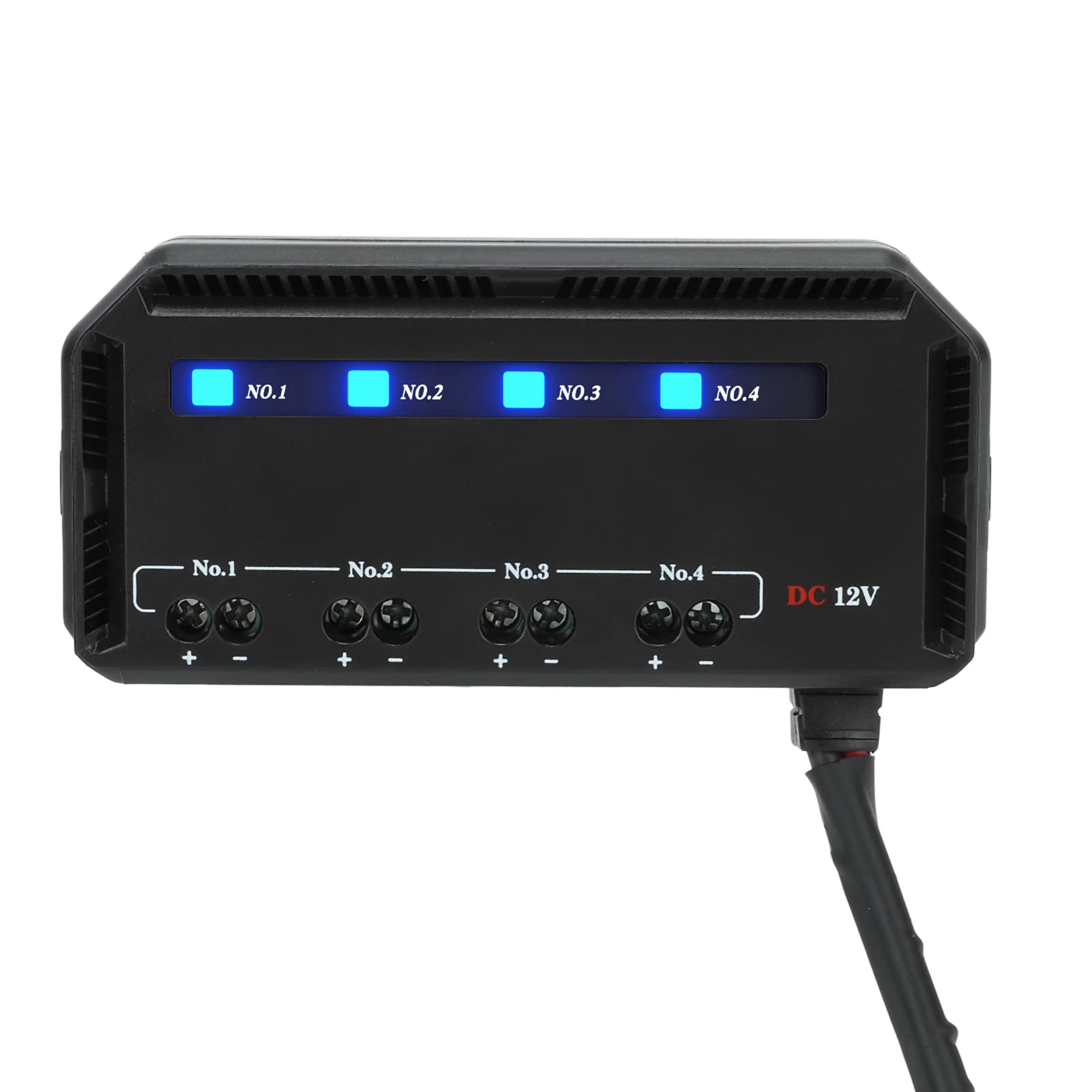 Zekering Motorfiets, blok 12 V, uchwyt przekaźnika, skrzynka przekaźnikowa i 4-drożny i skrzynka przekaźnikowa 20 A ze wskaźnikiem LED do motocykla, samochodu, ciężarówki, kampera, EV