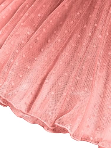 Image of Lilosy Sexy Polka Dots Mesh Sheer Lace Babydoll Chemise Lingerie Set Floral Sleep Wear