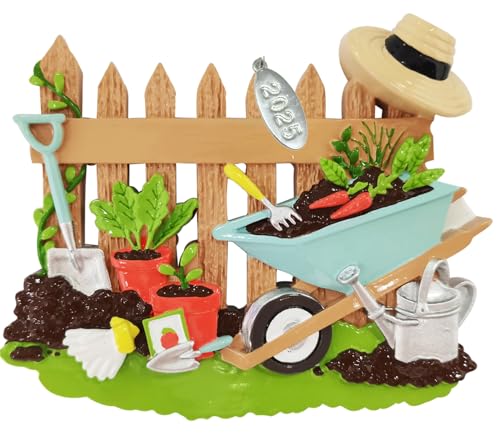 Gardening Gifts For Women - 2025 Garden Ornaments - Garden Christmas Ornaments - Plant Lady Gift Idea, Easy To Personalize At Home - Comes in a gift box so it's ready for giving
