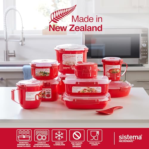 Sistema Rice Cooker, Plastic, Rosso, 2,6L - 7