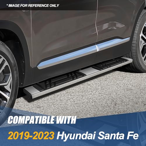 Estribos para Santa Fe 2019-2023 Acero inoxidable 6.5x73 pulgadas miniatura 7