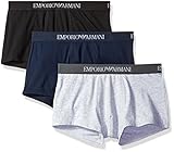 Contains 3 pairs of underwear Emporio Armani Underwear Herren 111610CC722 Retroshorts, Mehrfarbig (Marine/GRG Mel/Nero 94235), X-Large (3er Pack)