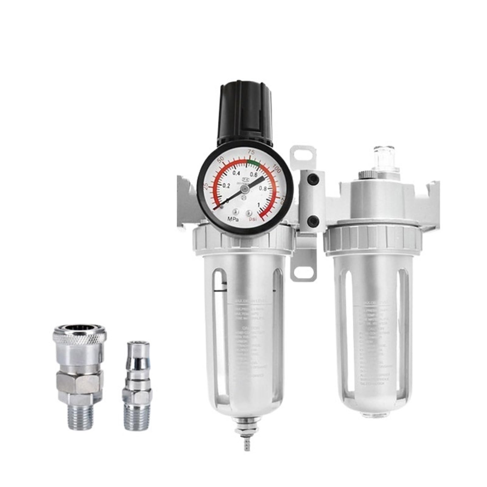 SFR200 SFC200 1/4 regulator filtra sprężarki powietrza separator oleju i wody pułapka pary zawór regulujący ciśnienie akcesoria pneumatyczne (SFC+PM+SM)