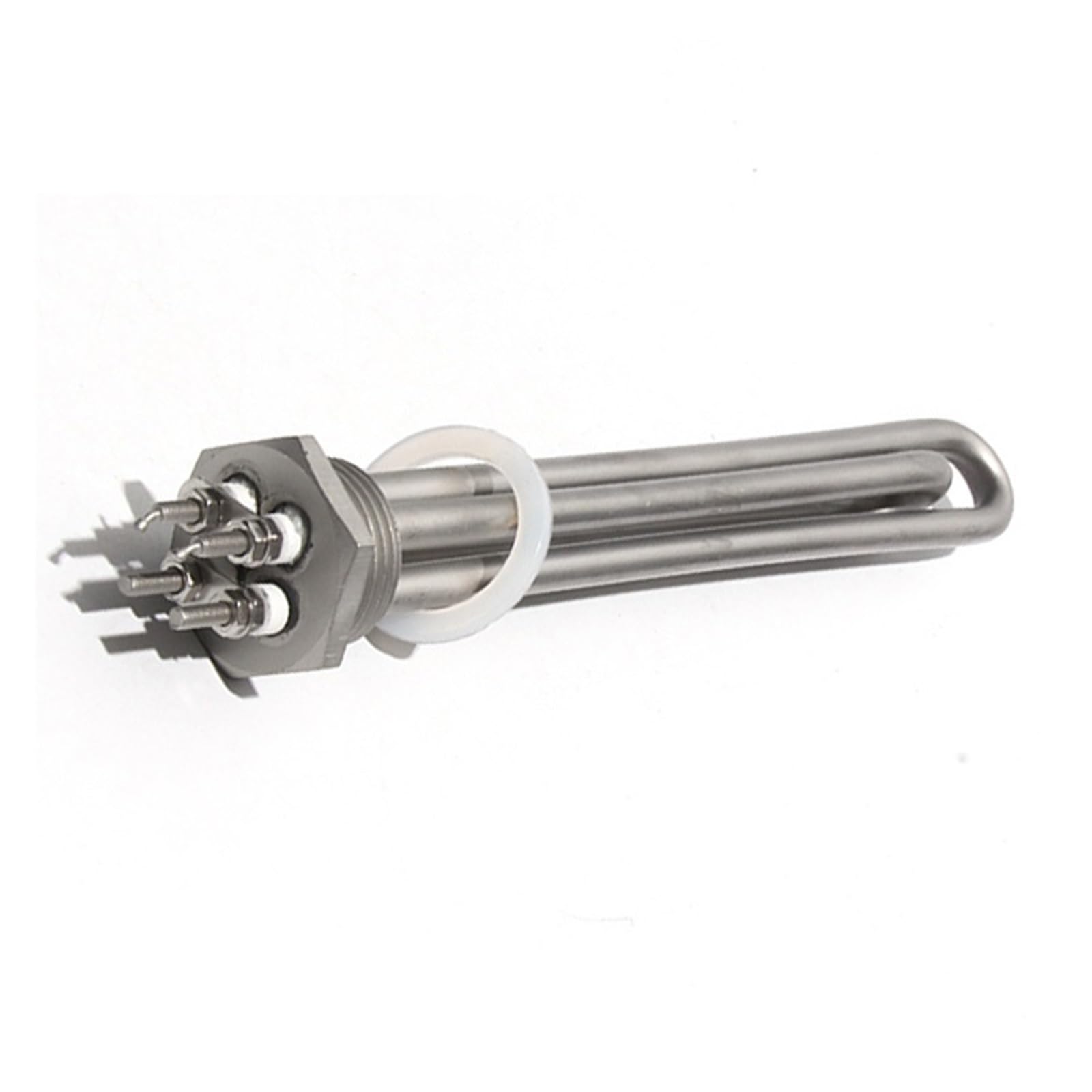 SSIMOO Calentadores tubulares DN25 de 1 Pulgada, 12/24/48V, 300/600W, 200mm, Elemento Calefactor for Calentador de Agua Solar/Tanque de Acero Inoxidable 304 Kindly (Color : 300W BSP, Size : 4-48V)