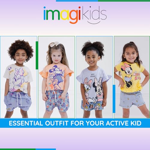 Image of Disney Mickey Mouse & Friends Girls' 2-Piece T-Shirt and Shorts Set for Baby & Kids