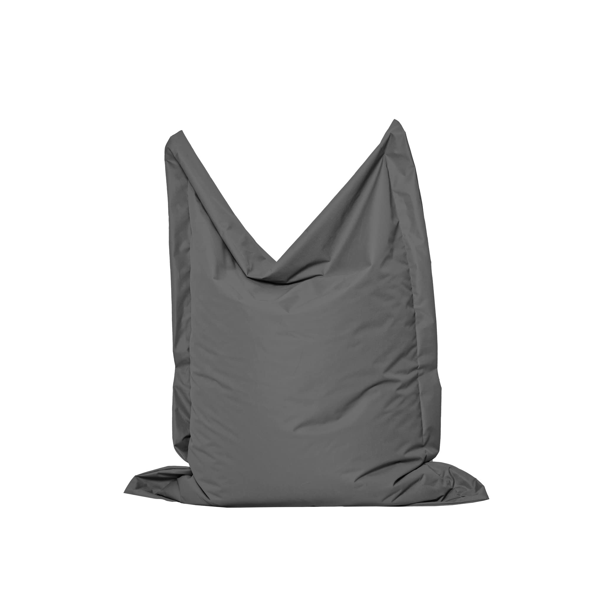 Rechteckig Sitzsack für Kinder Jugendliche Erwachsene Beanbag Sitzen Liegen Indoor Outdoor Gaming gefüllt Anthrazit L 120x160 cm