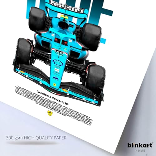 Image of BLINKART Scuderia Ferrari SF-23Car Posters Sticker Gift Items for Boys Room Wall Decor || Comes with Double-Sided Tape|| Decoration Bedroom Living Room Office Studio Decor | 12x18 In (A3) - CAR-257