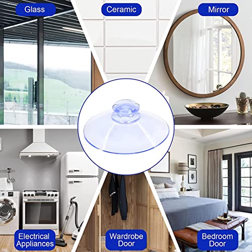 FBTOPNUM Ventose Trasparenti, 30 Pezzi Ventose in