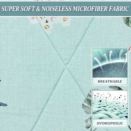 Image of MORADO Glace Cotton AC Comforter /Blanket /Quilt for Double Bed | Ultra Soft & Lightweight | All Season Reversible Comforter | Cozy Bedding for Home & Hotel|Size 90x100 Inches,Lavender & Floral,Double