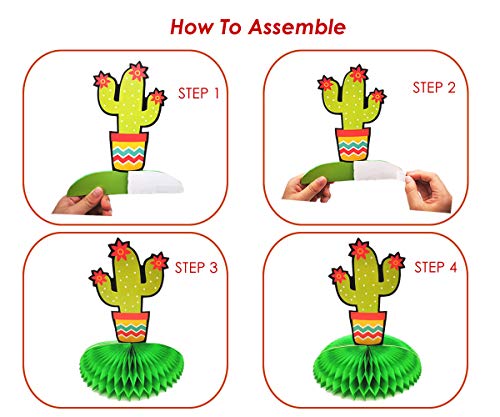 Cinco De Mayo Table Decoration Mexican Centerpiece Decorations Fiesta Taco Bar Party Decor 6 Pcs Colorful Honeycomb #TOP4