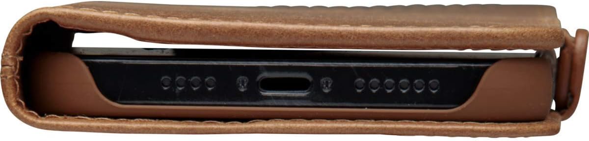 Dbramante Copenhagen Slim Flip Phone Case for Apple iPhone 12 Pro Max, Tan