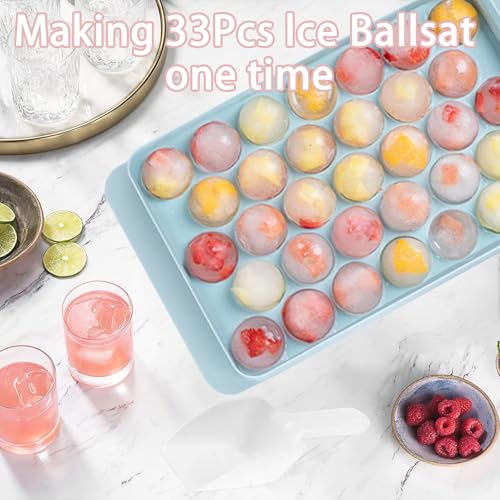Bandeja de cubitos de hielo de silicona 33 compartimentos 2 pzas miniatura 5
