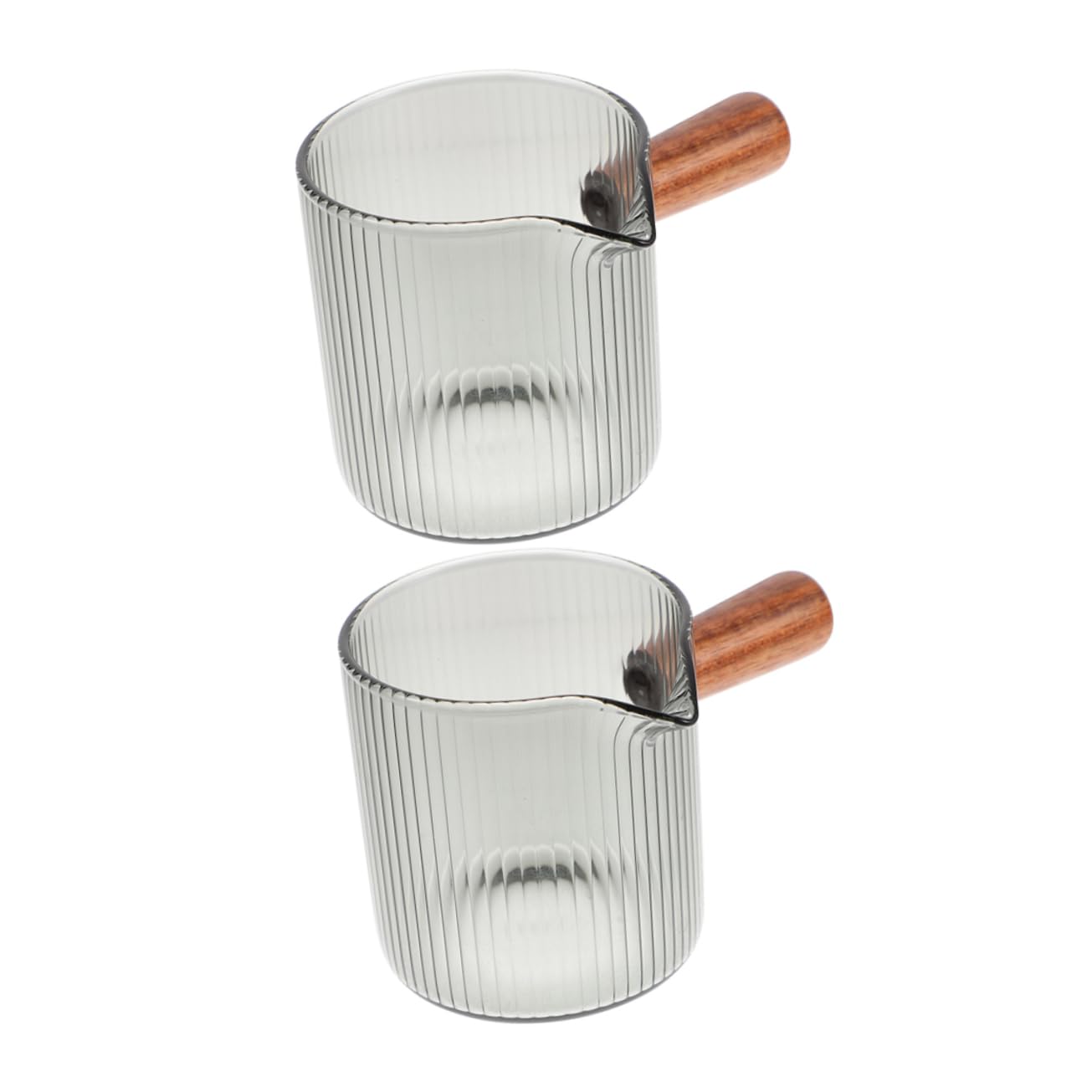 IMIKEYA 2 Set Tazza Di Latte Tazza Caffe Tazza Trasparente Tazza Di Fusione Di Caramelle Brocca Per Caffè Espresso Cioccolato Latte Macchiato Misurino Brocca Di Sciroppo 2 Pezzi * 2