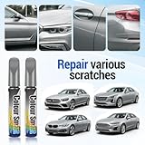 WUIOWPPIC Car Scratch Remover Pen, Silver Car Touch Up Paint by Registration, Touch Up paint for Cars, Quick & Easy Solution to Repair Automotive Scratches, Plastic Roofs, Engine Covers, Bumpers - Image 4